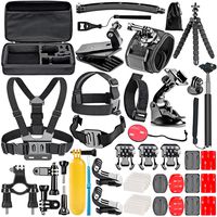 Neewer 50-In-1 Action Camera Accessory Kit for GoPro 7 GoPro Hero 6 5 4 3+ Hero Session 5 Apeman DJI OSMO Action SJ6000 DBPOWER AKASO VicTsing Rollei Lightdow Campark
