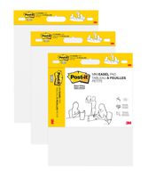 Post-it Super Sticky Mini Easel Pad, 15 x 18 Inches, 20 Sheets/Pad, 3 Pads, White Premium Self Stick Flip Chart Paper (577-3PK)