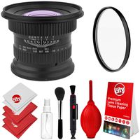 Opteka 15mm f/4 LD UNC AL 1:1 Macro Wide Angle Manual Full Frame Lens + UV Filter for Canon 80D, 70D, 60D, 7D, 6D, 5Ds, 1Ds, Rebel T6i, T6s, T6, T5i, T5, T4i, T3i, T3 and SL1 Digital SLR Cameras