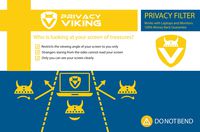 PrivacyViking Privacy Filter for Monitors and Laptops 13.3W9B