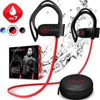 Workout Headphones, Wireless Bluetooth Earbuds for Running and Gym - Best Sport Earbuds for Men & Women - Waterproof IPX7 Sports Earphones - Noise Cancelling Headset for iPhone & Android