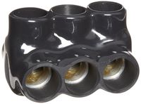 Morris Products 97663 Multi-Cable Connector, Insulated, Dual Entry, Black, 3 Ports, 600 - 4 Wire Range, 5/16" Allen Hex 3 Ports, 600 - 4 Wire Range, 5/16" Allen Hex