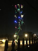 DONGSeller Solar Wind Chimes Multicolour Lights Mobile Raining Waterproof Solar Powered Lights Wind Chimes Six Hummingbird Outdoor LED Lights with Additional LED Lights