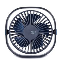 EUPH Mini USB Desk Fan, Portable Personal Small Silent Desk Fan with 3 Speeds for Office Travel Outdoor-Blue