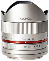 Rokinon RK8MS-E 8mm F2.8 Series 2 Fisheye Lens for Sony E Cameras, Silver