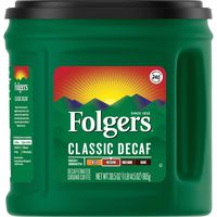Folgers Classic Roast Decaffeinated Ground Coffee, 30.5 Ounce, Packaging May Vary