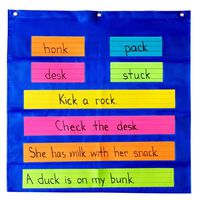 PDX Reading Specialist Pocket Chart | Best Classroom & Homeschool Teaching Supplies for Kids | Ideal for Sight Words, Sentence Strips, Reading Games, Visual Organization | Works with Dry Erase