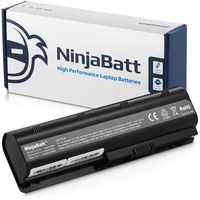 NinjaBatt Laptop Battery for HP Pavilion G4 G7 Presario CQ56 CQ57 CQ62 G56 HSTNN-DB0W HSTNN-Q62C G72-250US G72-B60US High Performance [6 Cells/4400mAh/48wh]