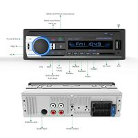 Dansrueus Car Stereo Radio Receiver with Bluetooth, in-Dash Single Din Car Radio Receiver MP3 Player with Remote Control/FM Radio/USB/SD Card/AUX