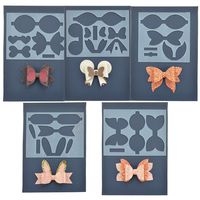 5 Set Bow Tie Cutting Dies Template for Card Making DIY Bow Craft and Gift Wrapping