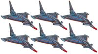EF2000 13-Inch Eurofighter Large Foam Jet Fighter Glider - 18-Pack
