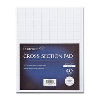 TOPS Products Cross-Seion Pad, Ruled 10x10, 20lb, 40 Shts, 8-1/2"x11", White (TOP22026)