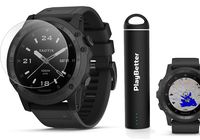 Garmin tactix Charlie (Black/Titanium) Tactical GPS Smartwatch | Bundle with Screen Protectors & PlayBetter Portable Charger | Rugged, Multisport Fitness, Outdoor Navigation, TOPO Maps