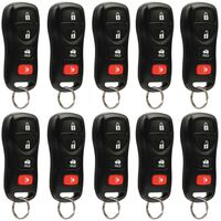 Key Fob Keyless Entry Remote fits Nissan, Infiniti (KBRASTU15 4-Btn), Bulk Lot of 10
