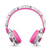 LilGadgets Untangled PRO Kids Premium Wireless Bluetooth Headphones with SharePort (Children) - Far Out Doodles