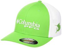 Columbia Unisex PFG Mesh Ball Cap, Clean Green, Large/X-Large