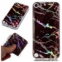 Gostyle iPod Touch 5 Case,iPod Touch 6 Case,Luxury Marble Pattern Soft Flexible Silicone TPU Bumper Protective Cover,Ultra Thin Lightweight Anti-scratch Shockproof Back Cover,Brown