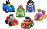 Fisher-Price Little People DC Super Friends, Wheelies Gift Set (6 Pack) [Amazon Exclusive]