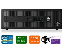HP Prodesk 600 G1 SFF Slim Business Desktop Computer, Intel I7-4770 3.40 GHz, 32GB RAM, 512GB SSD, DVD, USB 3.0, Windows 10 Pro 64 Bit (Renewed)