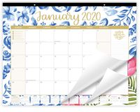 bloom daily planners 2020 Desk/Wall Monthly Calendar Pad (January 2020 - December 2020) - Large 21" x 16" Hanging or Desktop Blotter - Seasonal Designs