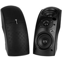 Dayton Audio QS204-4 Quadrant 70V/100V Indoor/Outdoor Speaker Pair with 4 Ohm Bypass (Black)