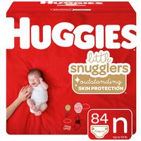 Huggies Little Snugglers Baby Diapers, Size Newborn, 84 Ct
