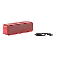 AmazonBasics 9-Watt Bluetooth Stereo Speaker with Water Resistant Design - Red