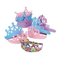 Foam Princess Tiara Assortment (Set of 12) Kids Party Favors and Activities