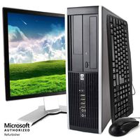 HP Elite Desktop, Intel Core 2 Duo Processor, 8 GB RAM, 500 GB Hard Drive, DVD-ROM, Wi-Fi, Windows 10 Home, 19" LCD Monitor (Renewed)