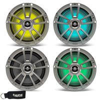 Infinity Marine Bundle - Two Pairs of Infinity 822MLT Marine 8 Inch RGB LED Coaxial Speakers - Titanium