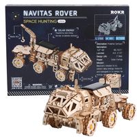 ROKR 3D Wooden Puzzle Solar Power Toy STEM Project (NAVITAS Rover)