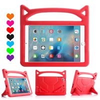 Vanskye iPad 6th Generation Cases for Kids - Light Weight Shock Proof Kids Case Cover Handle Stand Case for Apple iPad 9.7 Inch 2017/2018 New Model (Red)