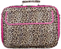 Leopard Print Laptop Case 17-inch (Pink)