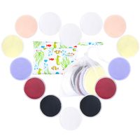 Langsprit Leak-Proof Reusable Bamboo Nursing Pads(14 Pack),Super Absorbent Washable Breast Pads with 2 Bonus Free Laundry Bag & Storage Bag(Round)