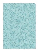 Tree-Free Greetings Eco Journal, 5.5 x 7.5 Inches, 160 Ruled Pages with Flexi Cover and Paisley Blue Art by Debbie Mumm (72240)