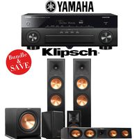 Klipsch RP-280F 5.1-Ch Reference Premiere Home Theater Speaker System with Yamaha AVENTAGE RX-A880 7.2-Channel 4K Network A/V Receiver
