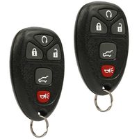 Car Key Fob Keyless Entry Remote fits Chevy Suburban Tahoe Traverse / GMC Acadia Yukon / Cadillac Escalade SRX/ Buick Enclave / Saturn Outlook (OUC60270, OUC60221), Set of 2