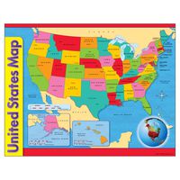 TREND enterprises, Inc. United States Map Learning Chart, 17" x 22"