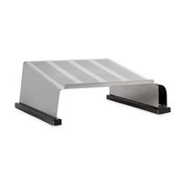 Rolodex Punched Metal and Wood Phone Stand, Black and Gunmetal (E23562)