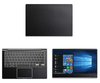 Decalrus - Protective Decal for LG Gram 13Z990 (13.3" Screen) Laptop Black Carbon Fiber Skin case Cover wrap CFlgGram_13z990Black