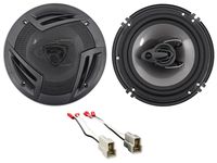 Rockville Rear Door 6.5" Speaker Replacement Kit for 2002-2005 Subaru WRX