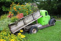 AOFOTO 7x5ft Spring Wooden Cart Garden Car Natural Rural Farm Background Photography Backdrop Kid Adult Artistic Portrait Photo Studio Props Video Drape Wallpaper