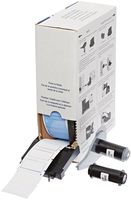 Brady BM71-500-175-342 Bulk BMP71 PermaSleeve Wire Marker Sleeves, 0.851" Height, 1.765" Width, Polyolefin (B-342) White (Roll of 1000)