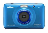 Nikon COOLPIX S30 10.1 MP Digital Camera with 3x Zoom Nikkor Glass Lens and 2.7-inch LCD (Blue)