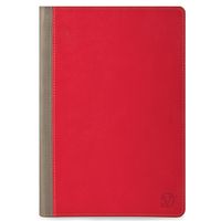 Vangoddy Book Style Pastel Magenta on Heather Gray Leather -ette Portfolio Cover Case for All Models of the Nook HD+ Slate Full HD 9" Tablet Barnes and Noble HD plus Slate, BNTV600-16GB, BNTV600-32GB