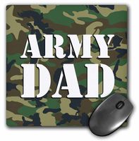 3dRose LLC 8 x 8 x 0.25 Inches Mouse Pad, Army Dad Green Camouflage (mp_15404_1)