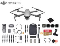 DJI Mavic 2 Pro Drone Quadcopter with Fly More Kit, Ultimate Bundle, with 64GB SD Card, Filter Set (CPL ND8 ND16 ND32), Landing Gear, Landing Pad and Backpack (Fly More Combo)