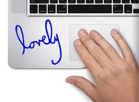Lovely Text Symbol Decal Funny Laptop Skin Macbook Trackpad Keypad Sticker Window