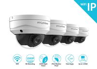 LaView 1080P WiFi Wirless Security Cameras - 4 Pack - HD Indoor/Outdoor WiFi Dome IP Cameras with 100Ft Night Vision, Easy Remote Access, On-Board Storage Slot