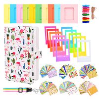 Sunmns Accessories Bundle Kit Set for Fujifilm Instax Mini 9 8 90 70 Films, Accessory Include Album, Film Stickers, Desk Frames, Hanging Frame, Strap